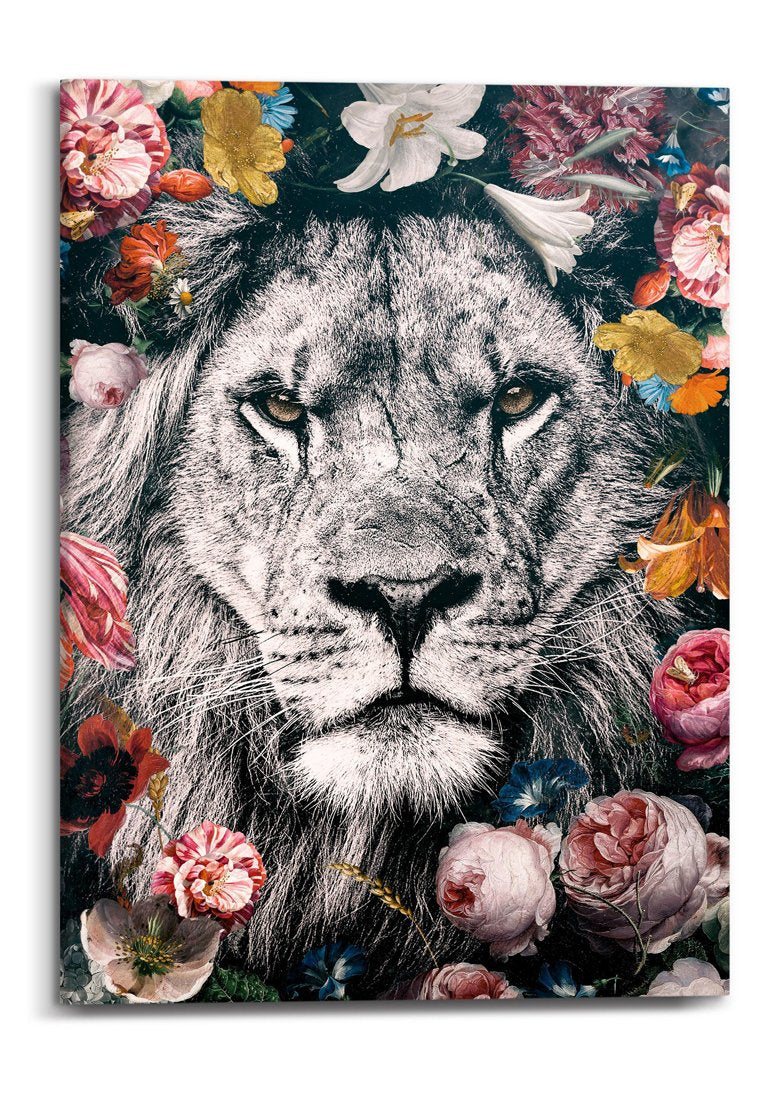 Orange Wallz FLOWERY LION