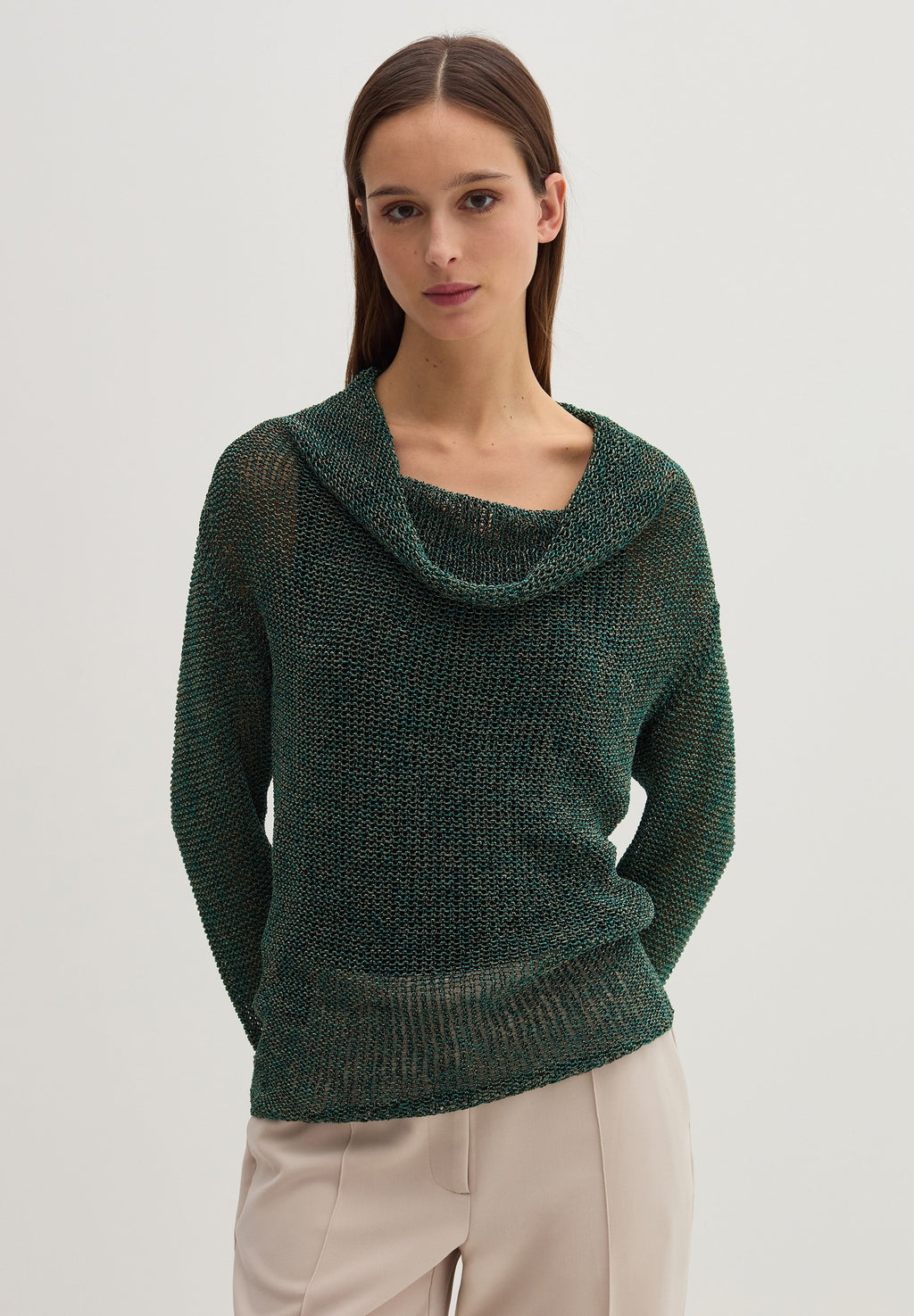 Stefanel SEMI-SHEER IN OPENWORK JACQUARD