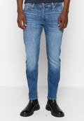 Jack & Jones JJIMIKE JEANS TAPERED FIT WASHED - Jeans Tapered Fit - blue denim