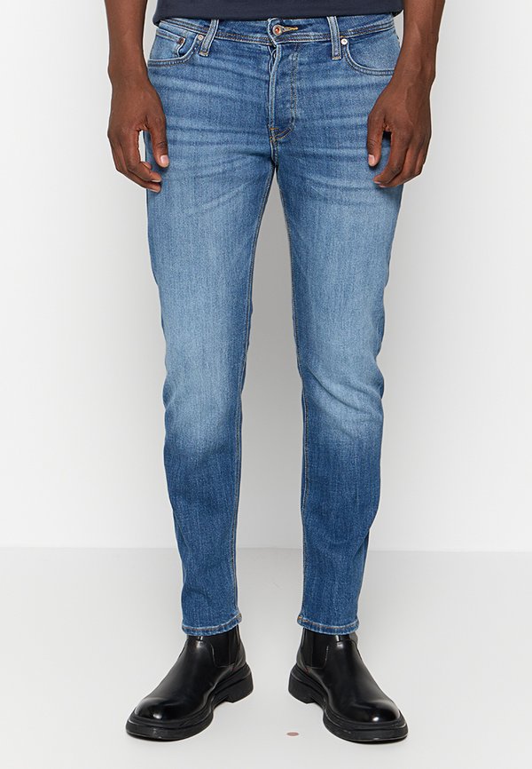 Jack & Jones JJIMIKE JEANS TAPERED FIT WASHED - Jeans Tapered Fit - blue denim