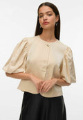 Vero Moda Party VMLIANA - Blouse - pumice stone