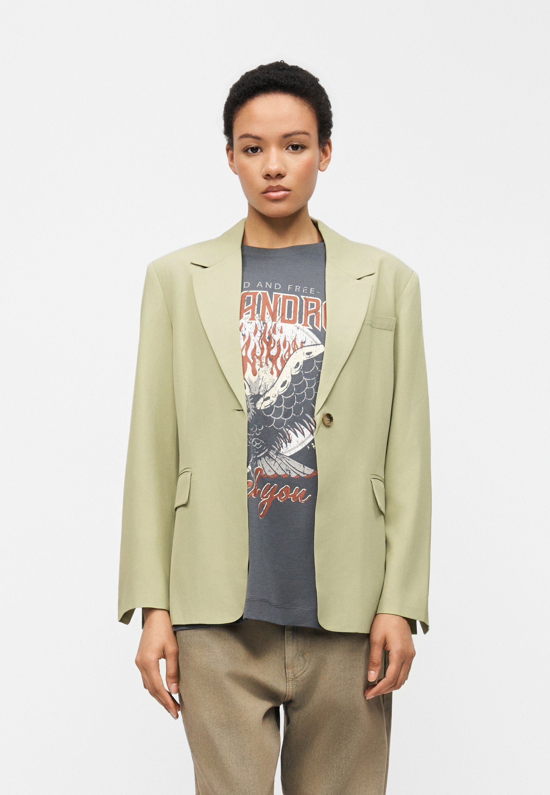 Selected Oversized belted