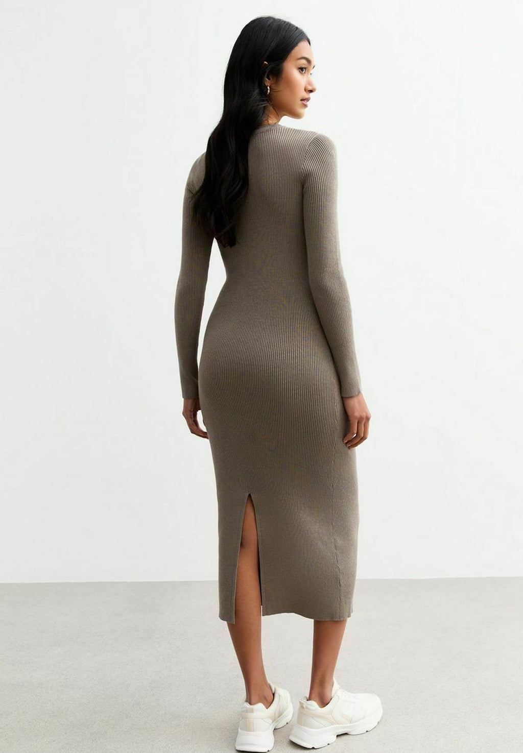 New Look  RIB KNIT MIDI DRESS