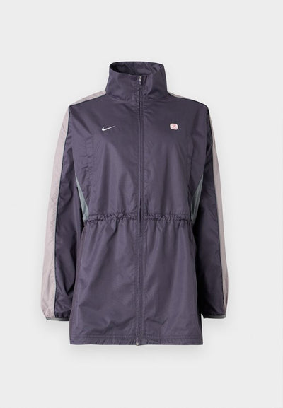 Nike Sportswear W NSW JKT WVN SHOX - Short coat - dark raisin/violet ore/smoke grey