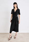 DKNY SURPLICE RUFFLE