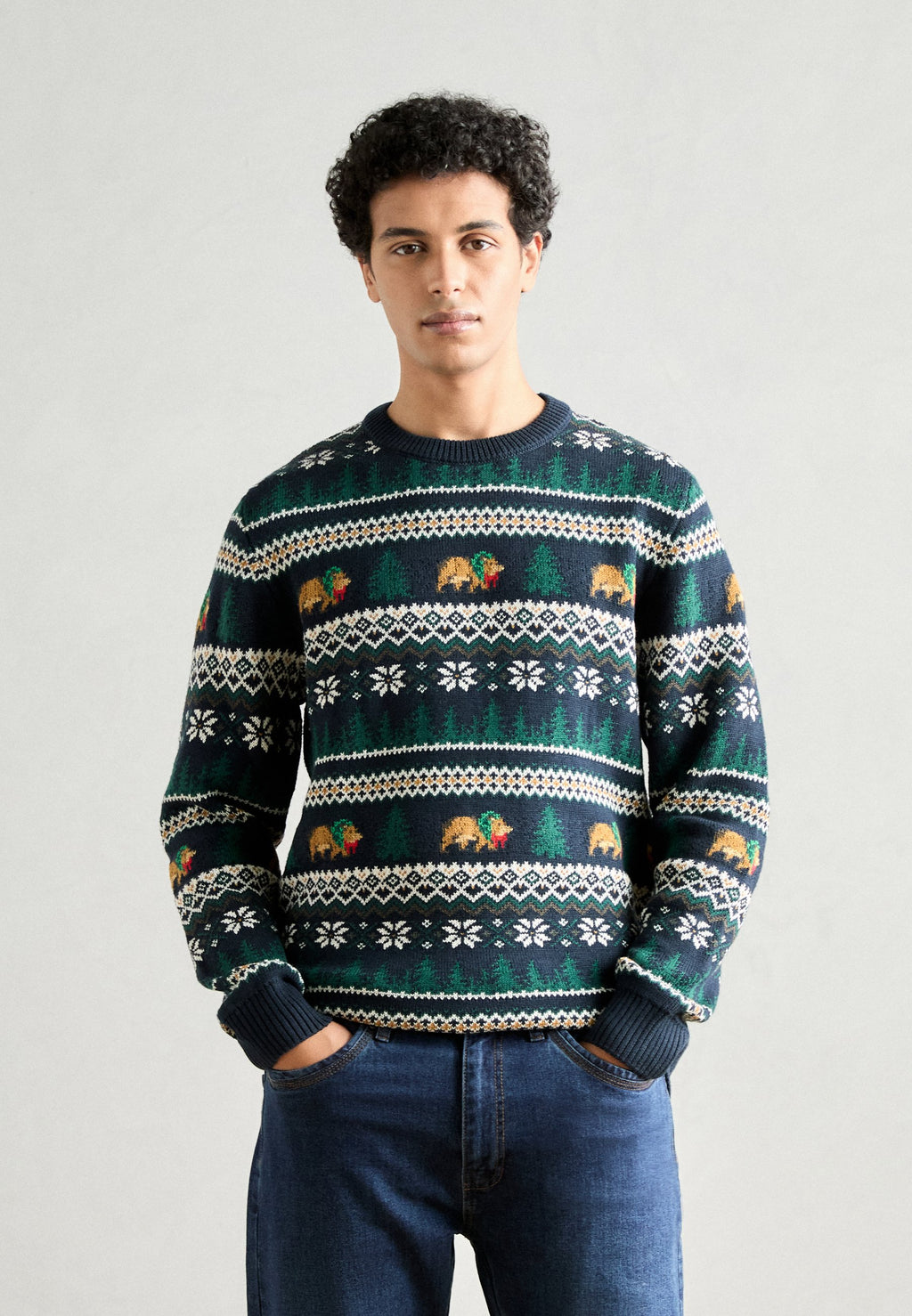 WINTER VILLAGE O NECK SWEATER Media 3