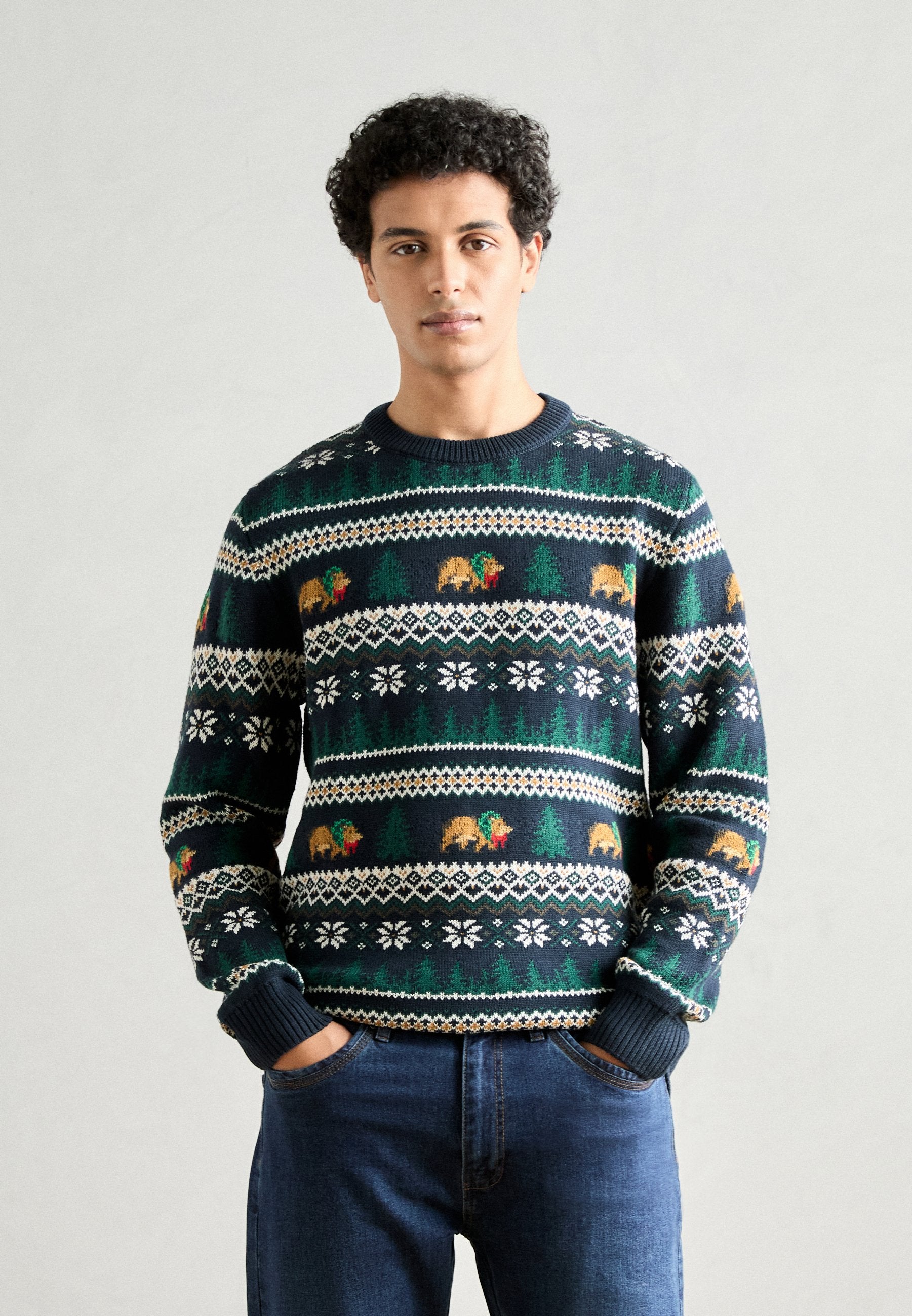 WINTER VILLAGE O NECK SWEATER Media 3