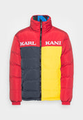 Karl Kani UNISEX RETRO REVERSIBLE BLOCK PUFFER JACKET RED