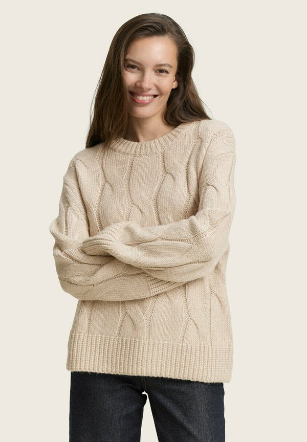 TOM TAILOR Jumper - soft taupe melange