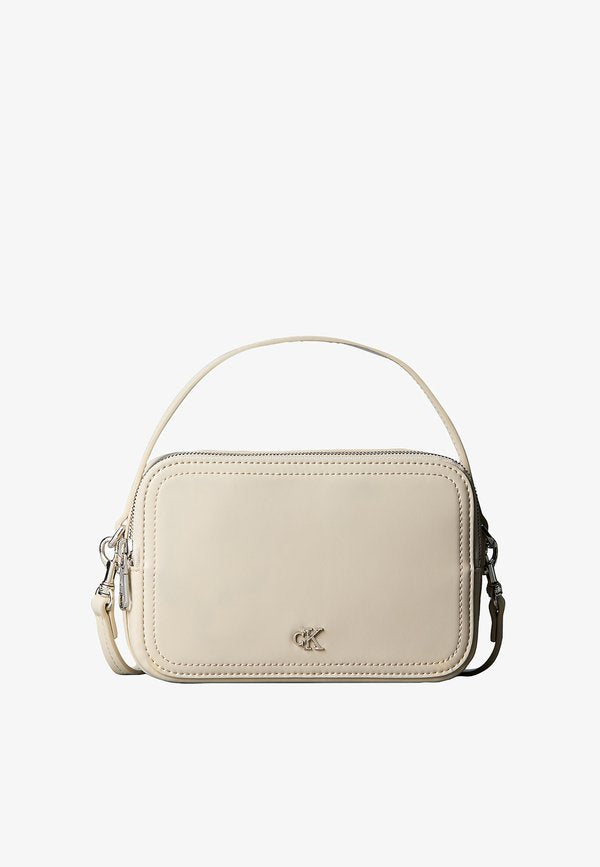Calvin Klein CALVIN KLEIN MONOGRAM LOGO CROSSBODY CAMERA BAG - Camera bag - light hay