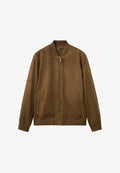 Mango Bomber Jacket - cognac