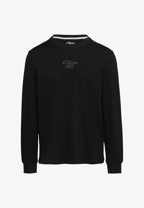 s.Oliver Long sleeved top - schwarz
