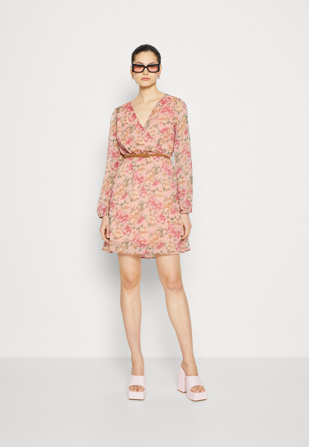 ONLY ONLMEDINA WRAP BELTED DRESS