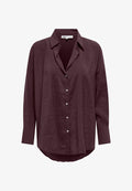 ONLY ONLZAZIMA L/S LOOSE SHIRT WVN - Button-down blouse - winetasting