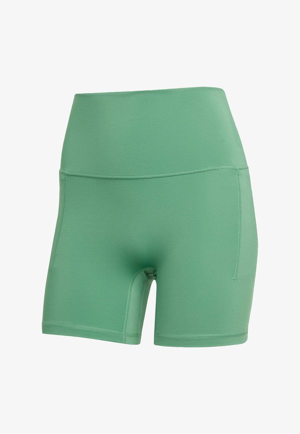 adidas Performance 3 STRIPES STUDIO ALL ME BOOTY SHORT LEGGINGS - Leggings - preloved green