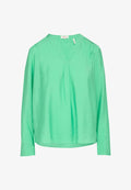 s.Oliver STRUKTURIERTE MIT V-AUSSCHNITT - Blouse - limettengrün