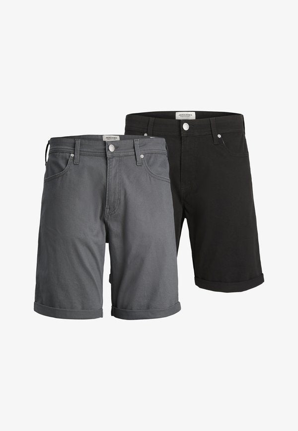 Jack & Jones JPSTRICK DYLAN ORIGINAL 2 PACK - Shorts - black/castlerock