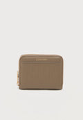 Calvin Klein EMBLEM ZIP AROUND - Wallet - desert taupe
