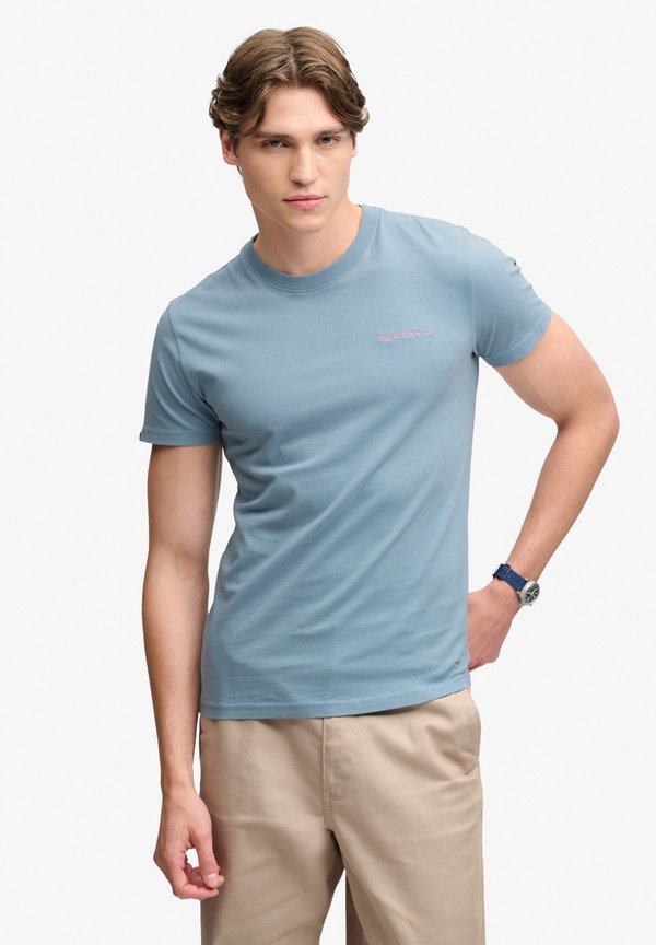 Superdry & Co SUPERDRY ESSENTIAL COMPANY LOGO EMBROIDERED T-SHIRT.. - Basic T-shirt - china blue pink