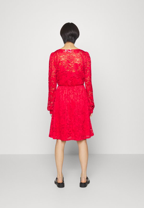 VILA Petite VISANDRA V NECK DRESS