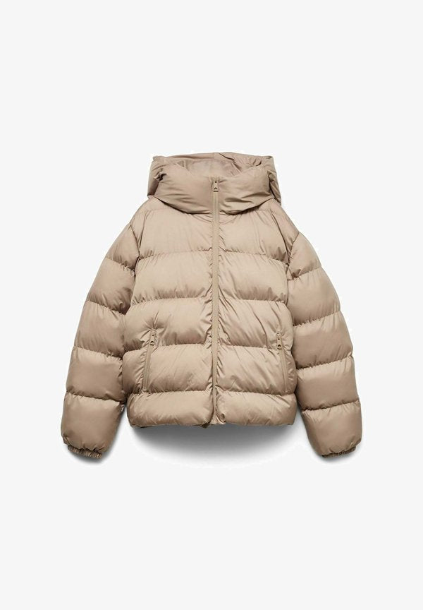 Vero Moda Puffer VMDINA - Winter jacket - greige