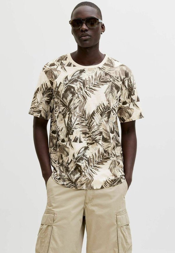 Jack & Jones T- - Print T-shirt - moonbeam