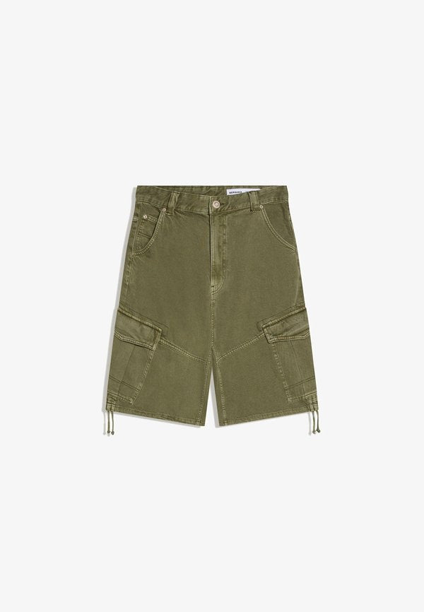Bershka PARACHUTE - Cargo trousers - khaki