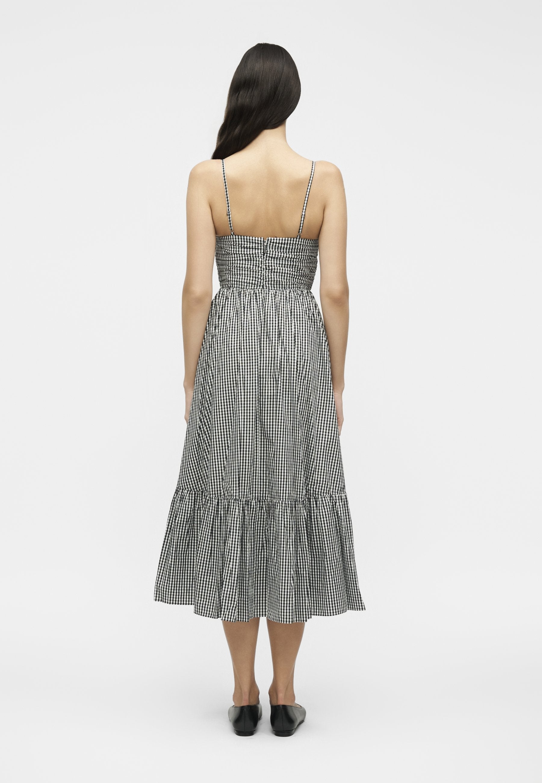 MICHAEL Michael Kors GINGHAM MIDI DRESS