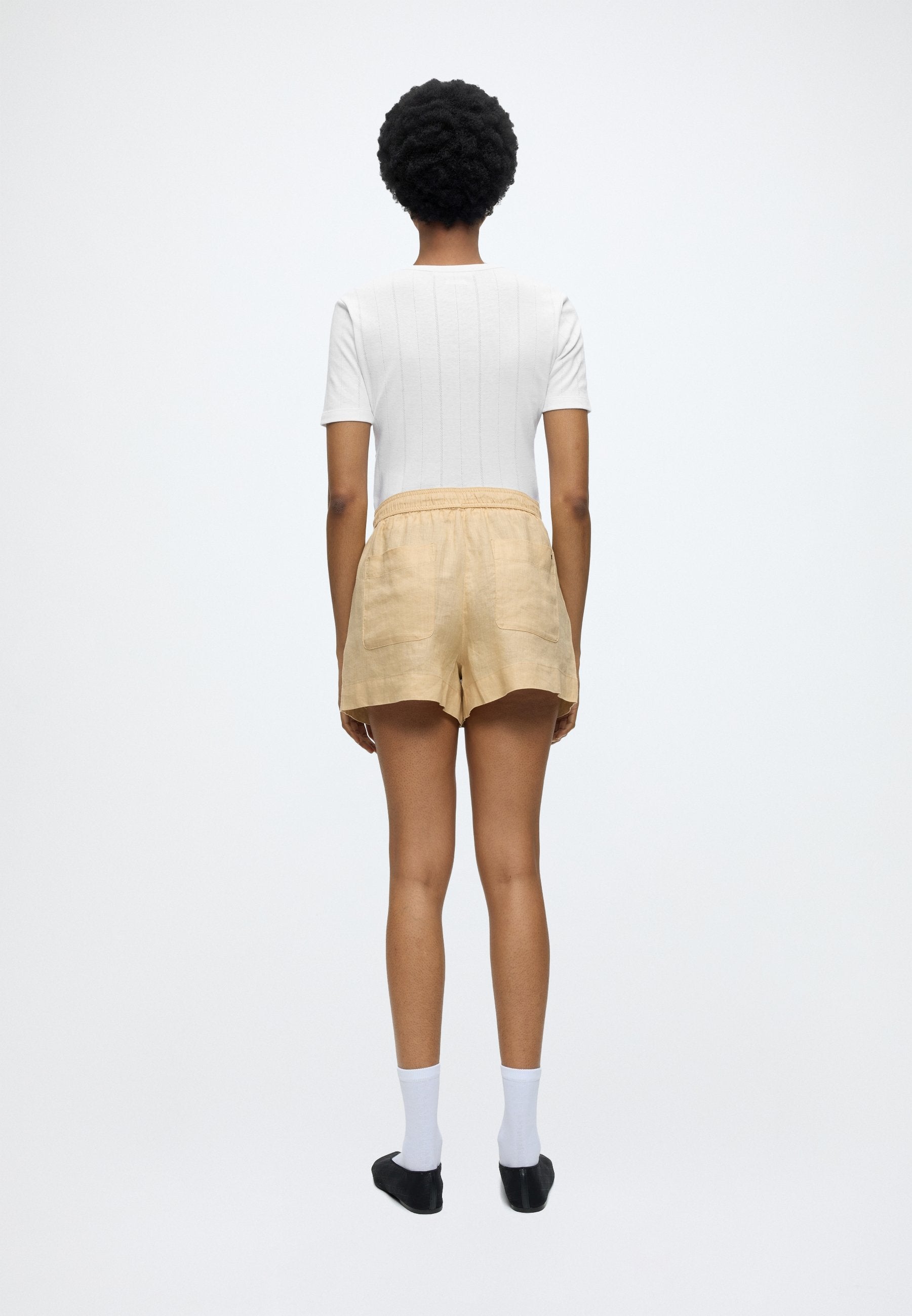 LINEN PULL ON SHORT  Media 4