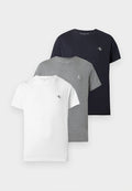 Calvin Klein Jeans MONOLOGO 3 PACK - Basic T-shirt - night sky/bright white/grey heather