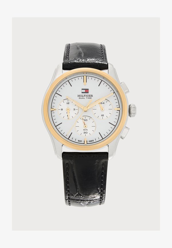 Tommy Hilfiger THE EMPIRE - Chronograph watch - silver-coloured/gold-coloured/black/white