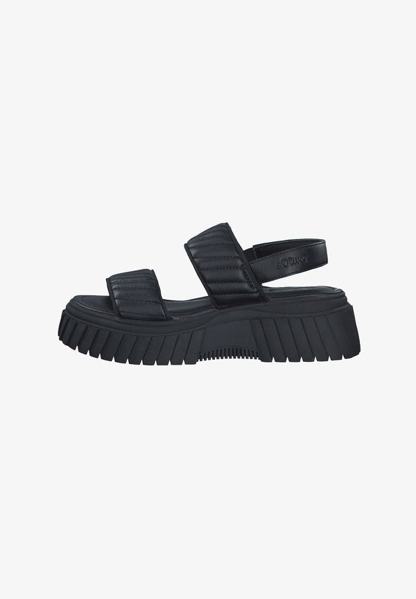 s.Oliver Platform sandals - black uni