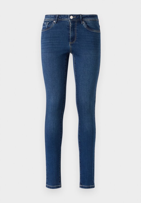 Vero Moda Skinny fit VMTANYA Mid rise - Jeggings - dark blue denim
