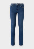 Vero Moda Skinny fit VMTANYA Mid rise - Jeggings - dark blue denim