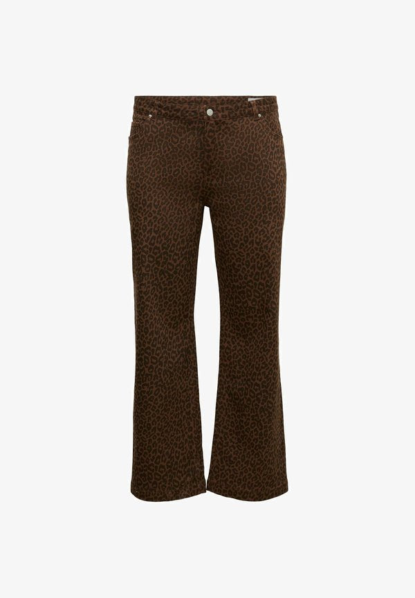 Vero Moda Curve WIDE-FIT JEANS VMCTESSA HIGH RISE WIDE LEG FIT JEANS - Wide Leg - rocky road