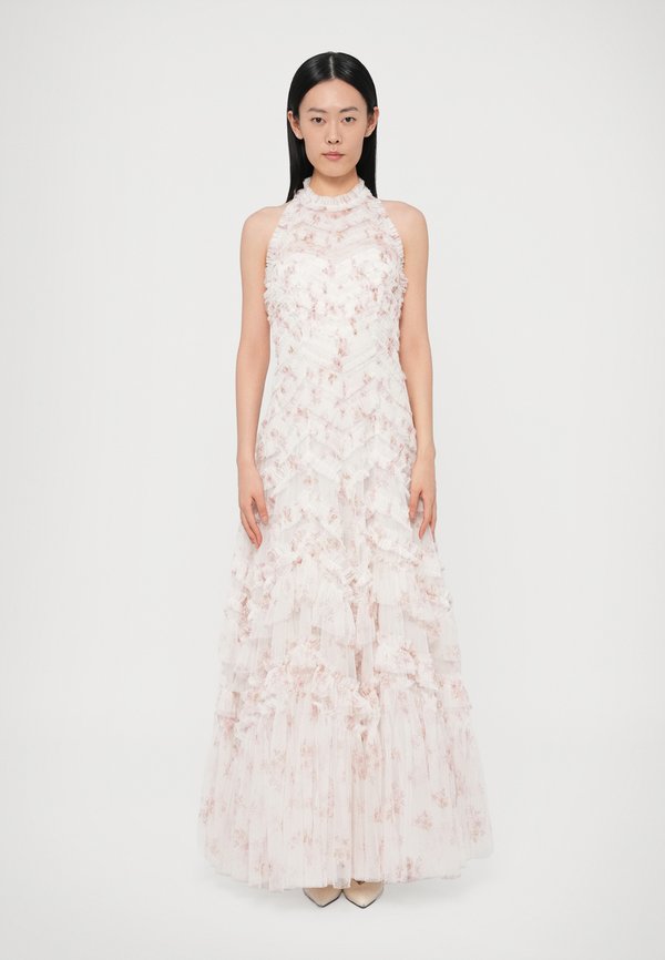 Needle & Thread MAGNOLIA DITSY ELIA HALTER NECK GOWN