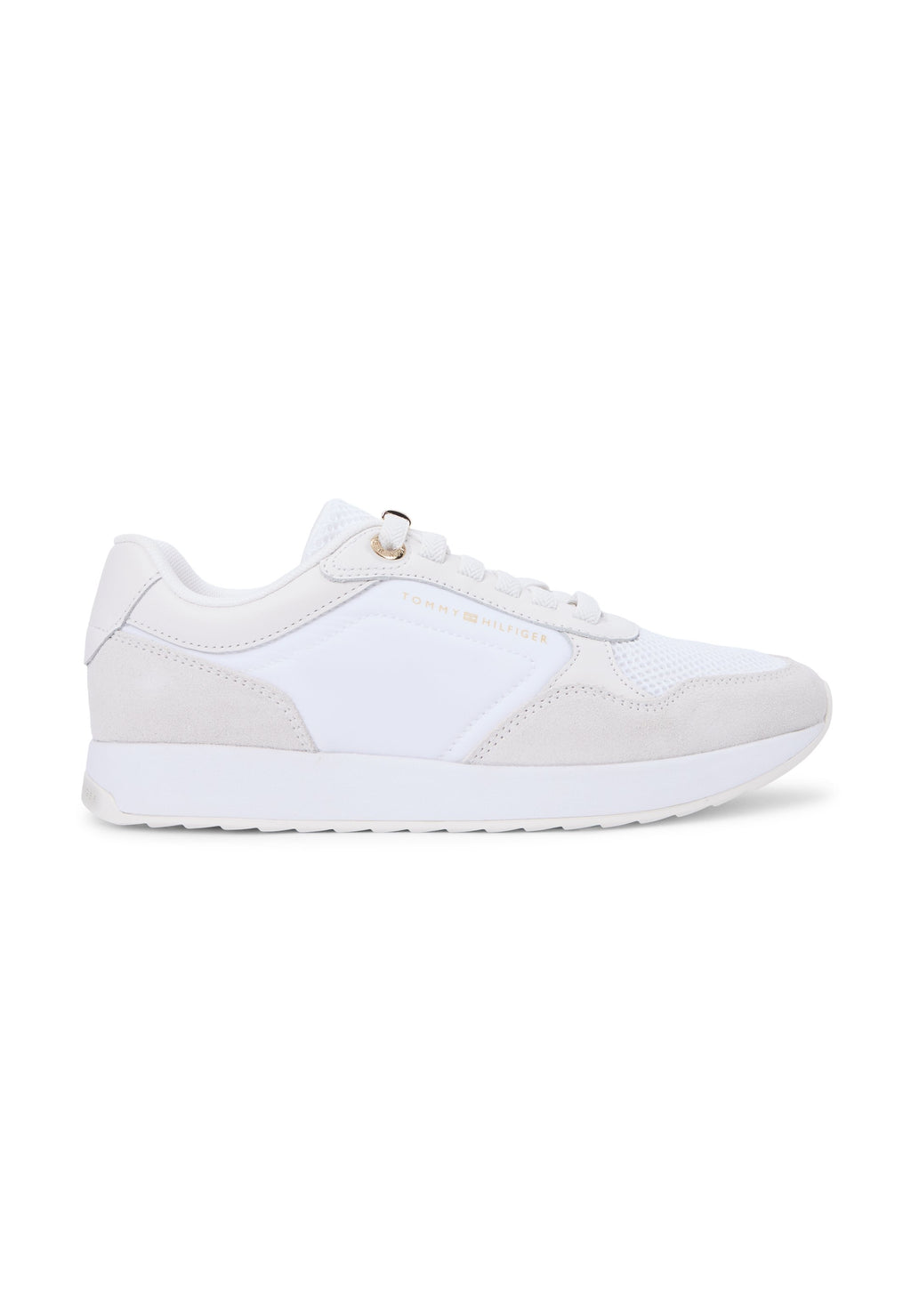 SUEDE MIXED TEXTURE MESH SERRATED TRAINERS Media 5
