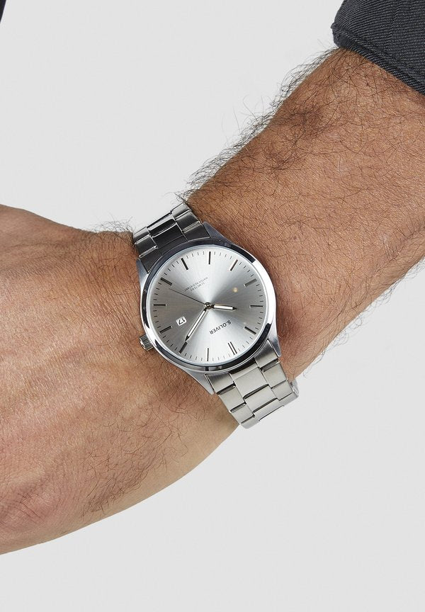 s.Oliver CLASSIC ROUND - Watch - silver-coloured
