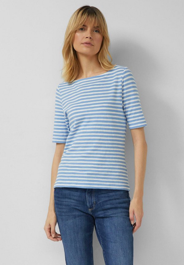 s.Oliver Print T-shirt - arktisblau