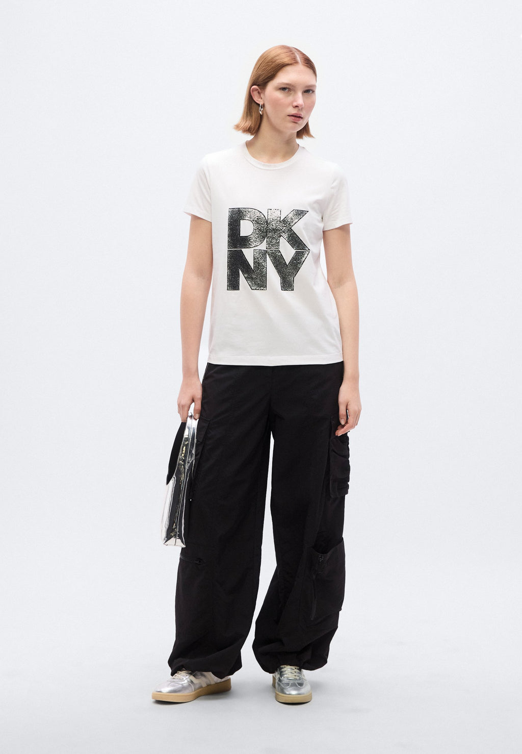DKNY PUMICED STACK LOGO