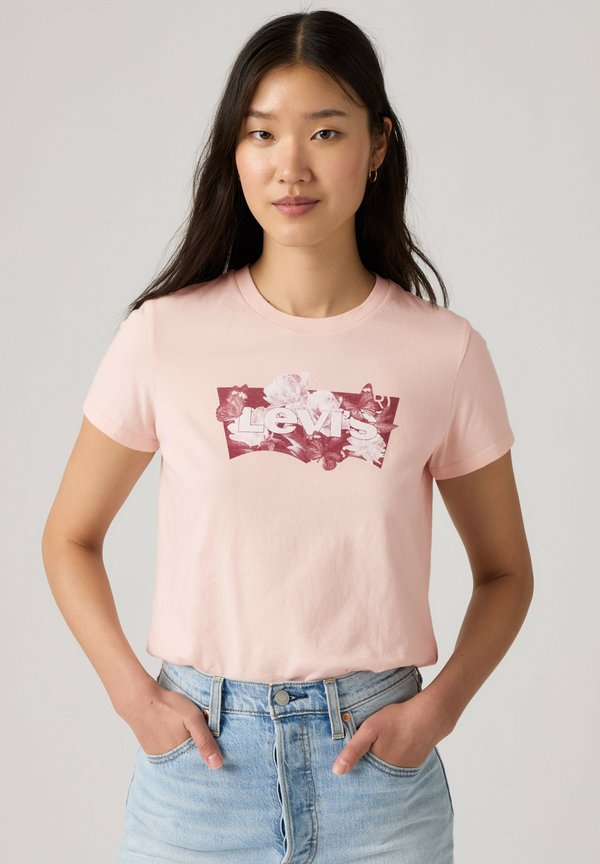 Levi's® THE PERFECT TEE - Print T-shirt - core sportswear logo - pinks