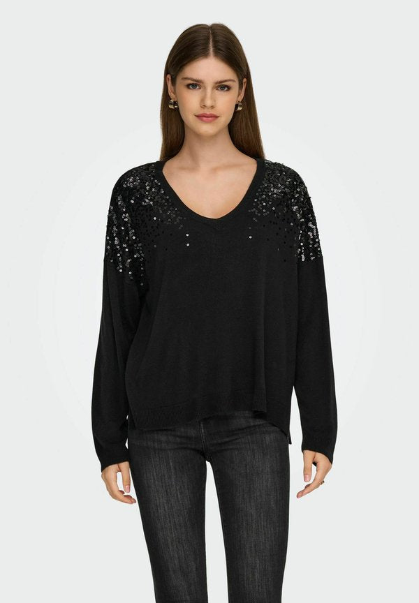 ONLY Knitted ONLSTARRY Knitted - Jumper - black