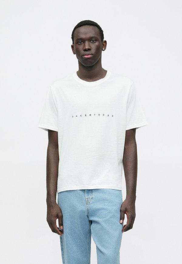 Jack & Jones JJESTAR JJ TEE SS NOOS - Print T-shirt - white