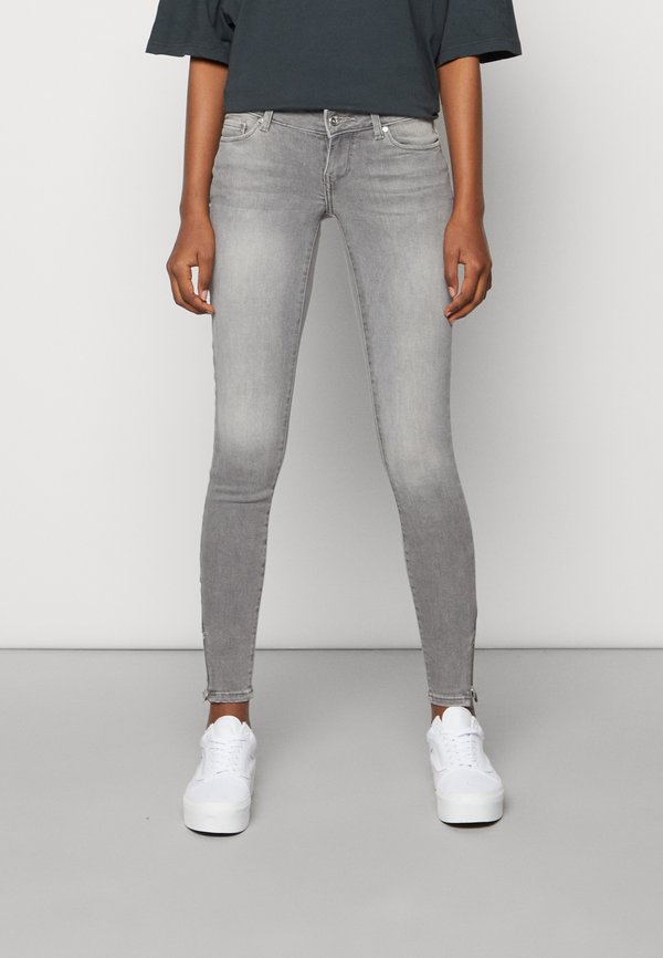 ONLY ONLCORAL SKINNY ZIP ANKLE - Jeans Skinny Fit - grey denim