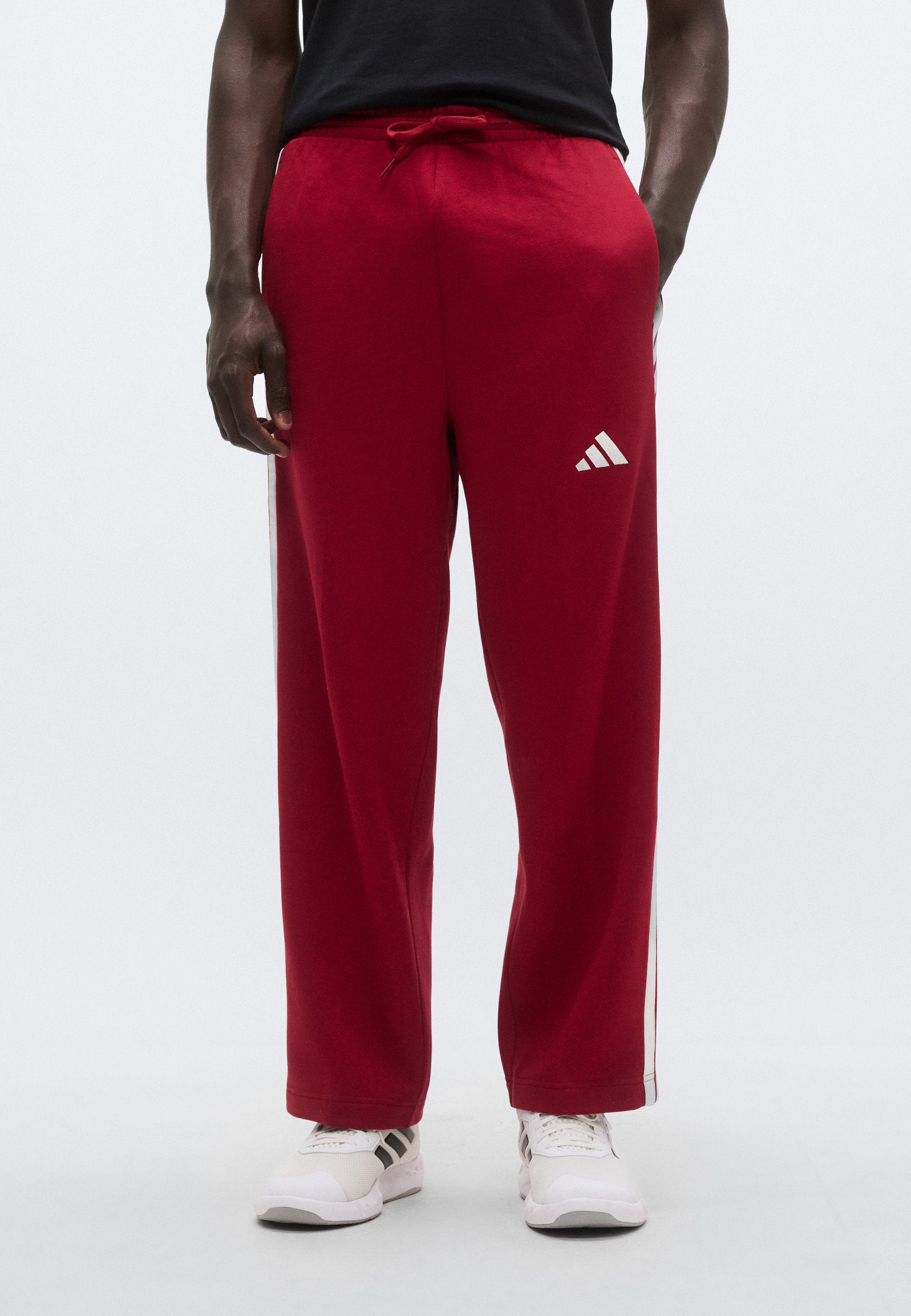 adidas Sportswear ESSENTIALS THREE STRIPES FLEECE WIDE LEG