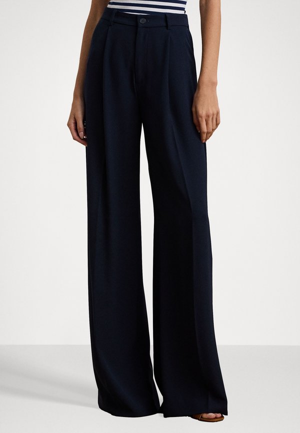 Lauren Ralph Lauren Double Faced Georgette Wide Leg Trouser