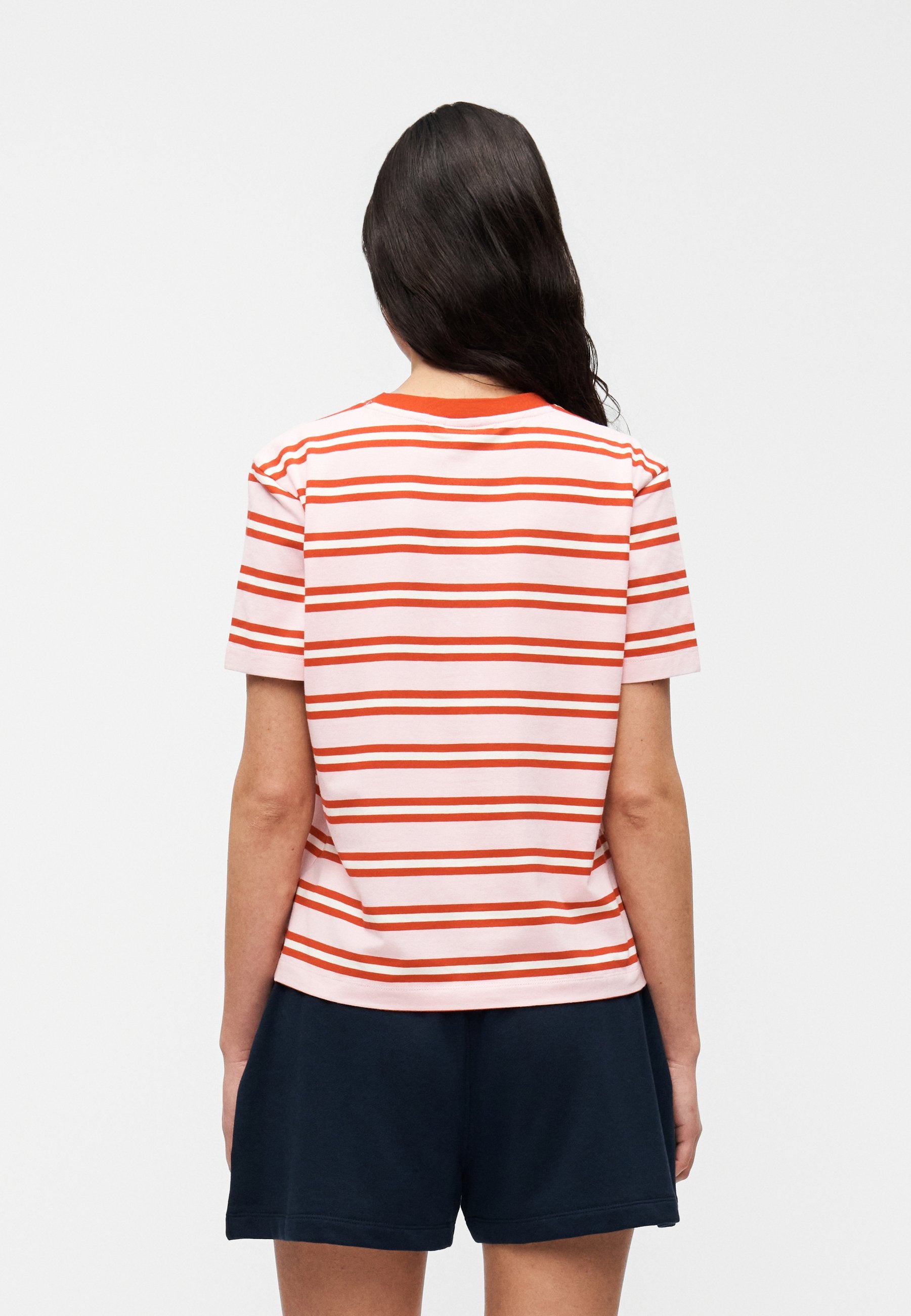 LOGO EMBROIDERY JERSEY CREW NECK T-SHIRT Media 3