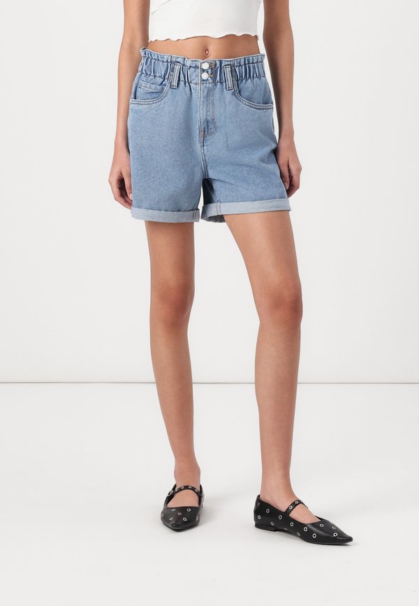 Vero Moda VMLYRA - Denim shorts - light blue denim