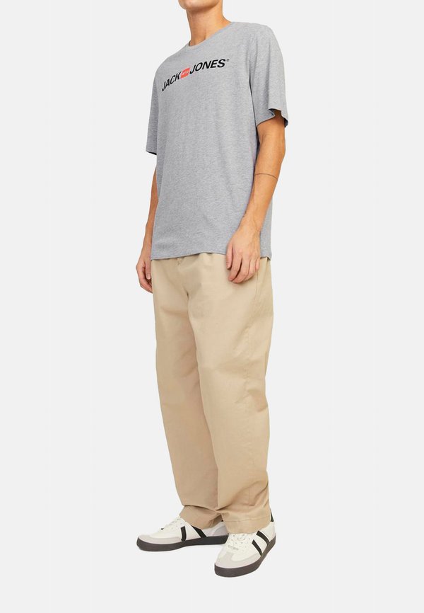Jack & Jones 3 PACK - Print T-shirt - schwarz   grau