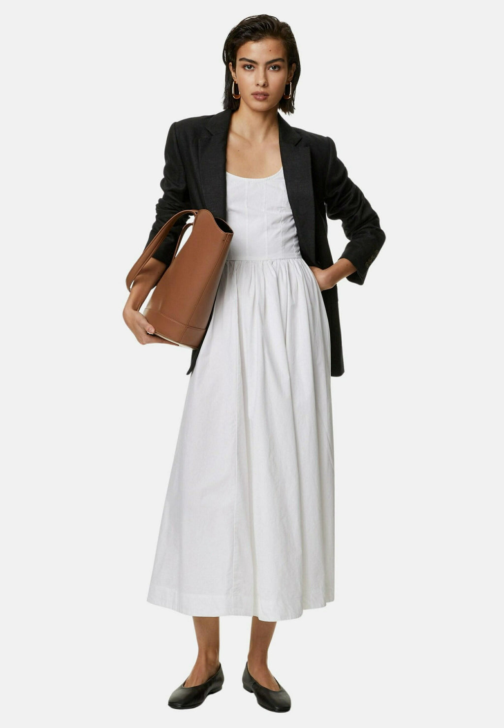 Marks & Spencer LINEN RICH SINGLE BREASTED